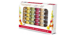 étuis de macarons avec fenêtre