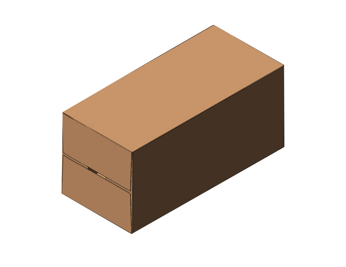 Caisse wrap fermée