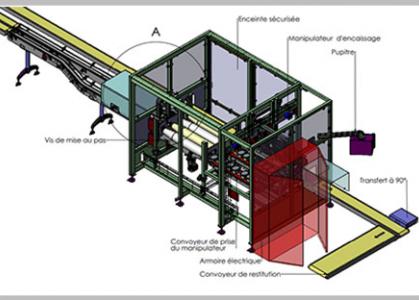 3d encaisseuse de barquettes de salade