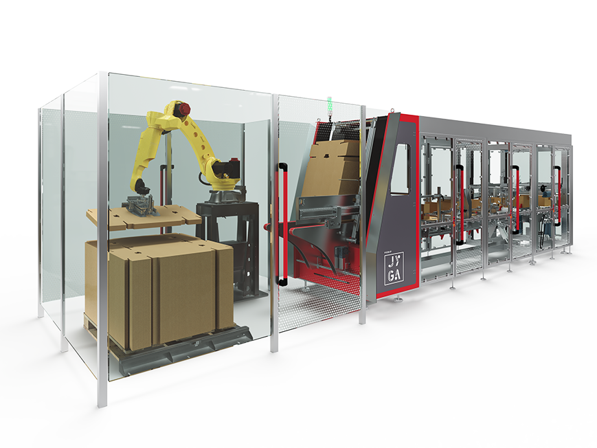 Chargement automatique de carton pour encaisseuses
