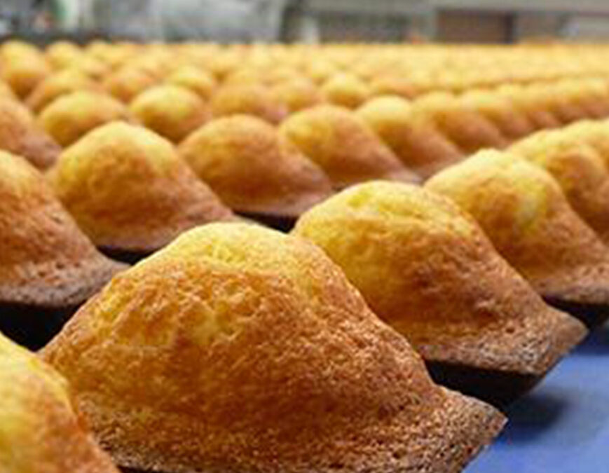 Chargement de madeleines dans une flowpack