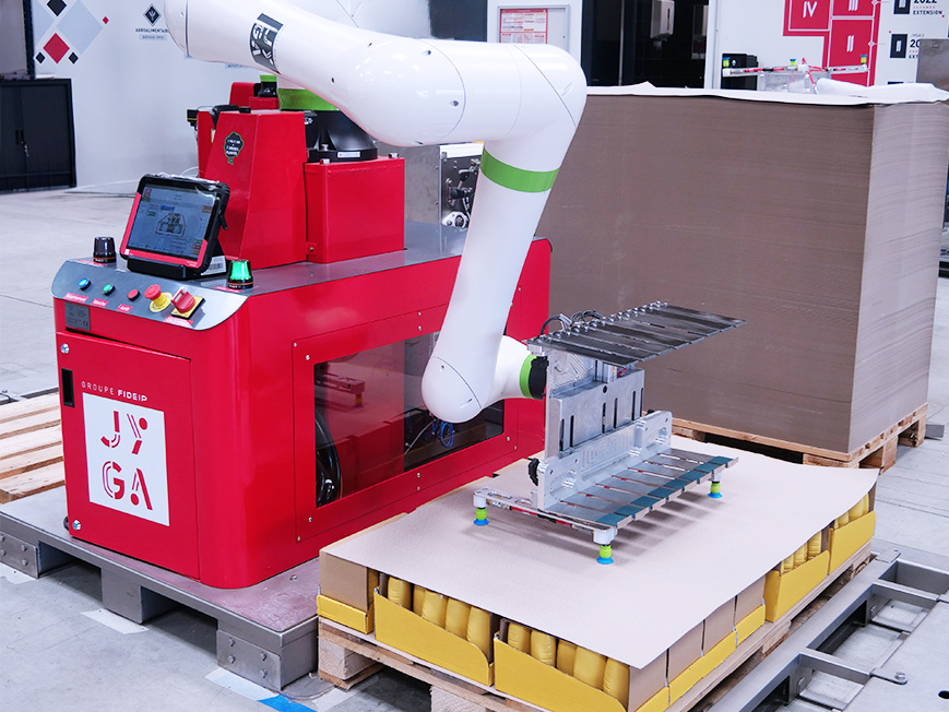Palettiseur collaboratif Pal'it Air JYGA - dépose intercalaire