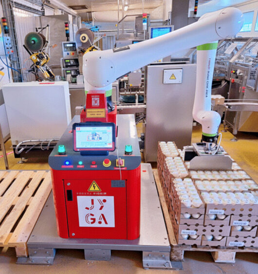 Palettiseur cobot de barquettes ouvertes | JYGA