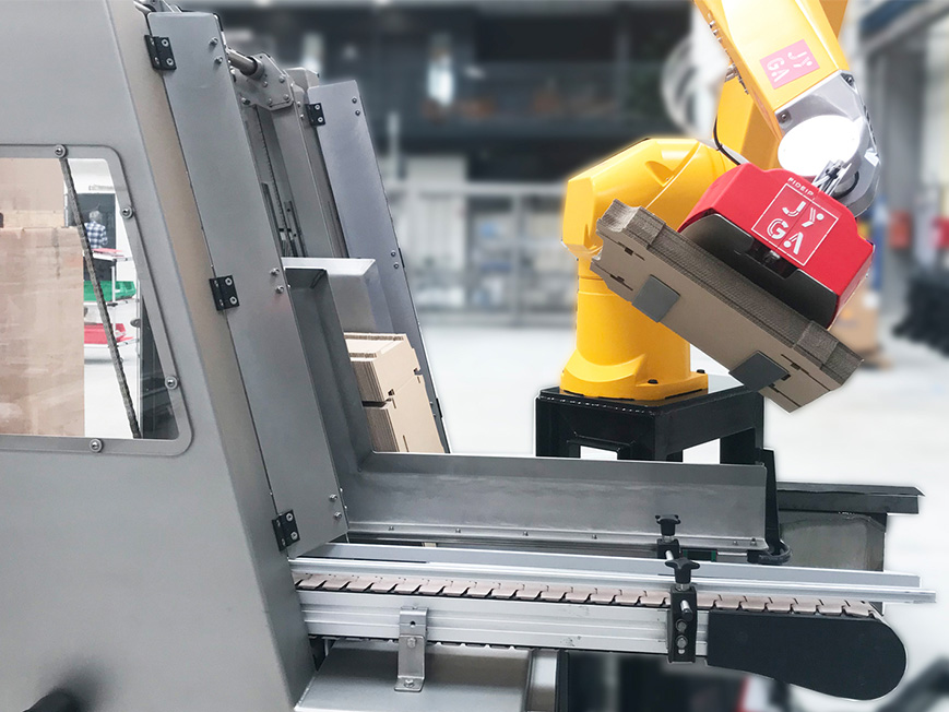 Chargement de magasin de carton - JYGA - dépose cartons