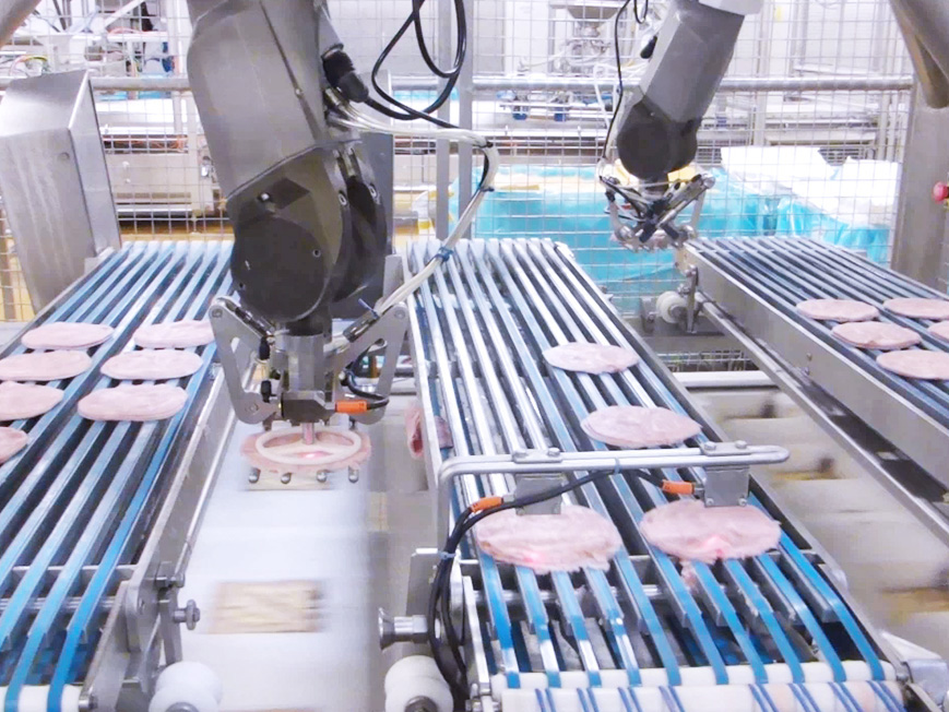 Chargement de thermoformeuse - robot prise produit