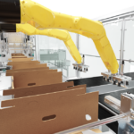 Encaisseuse wrap multiformat de caisses avec robot d'encaissage - JYGA