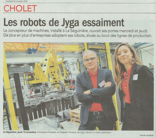 Article courrier de l'ouest - JYGA