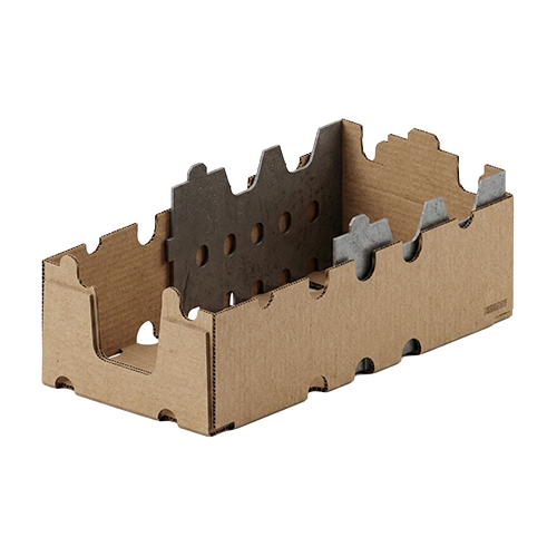 Caisse tronconique avec renfort