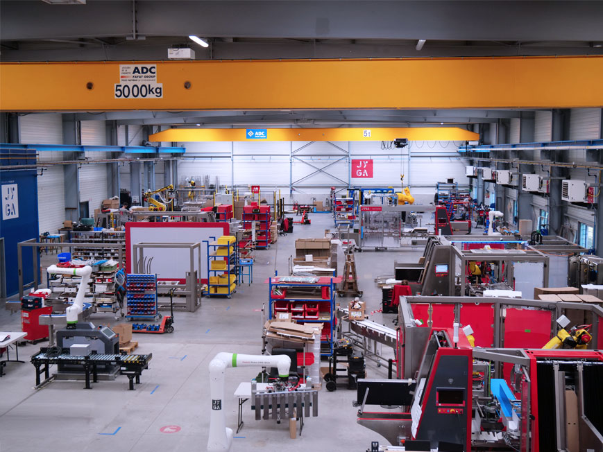 Outil industriel JYGA - Concepteur-Intégrateur de machines de conditionnement